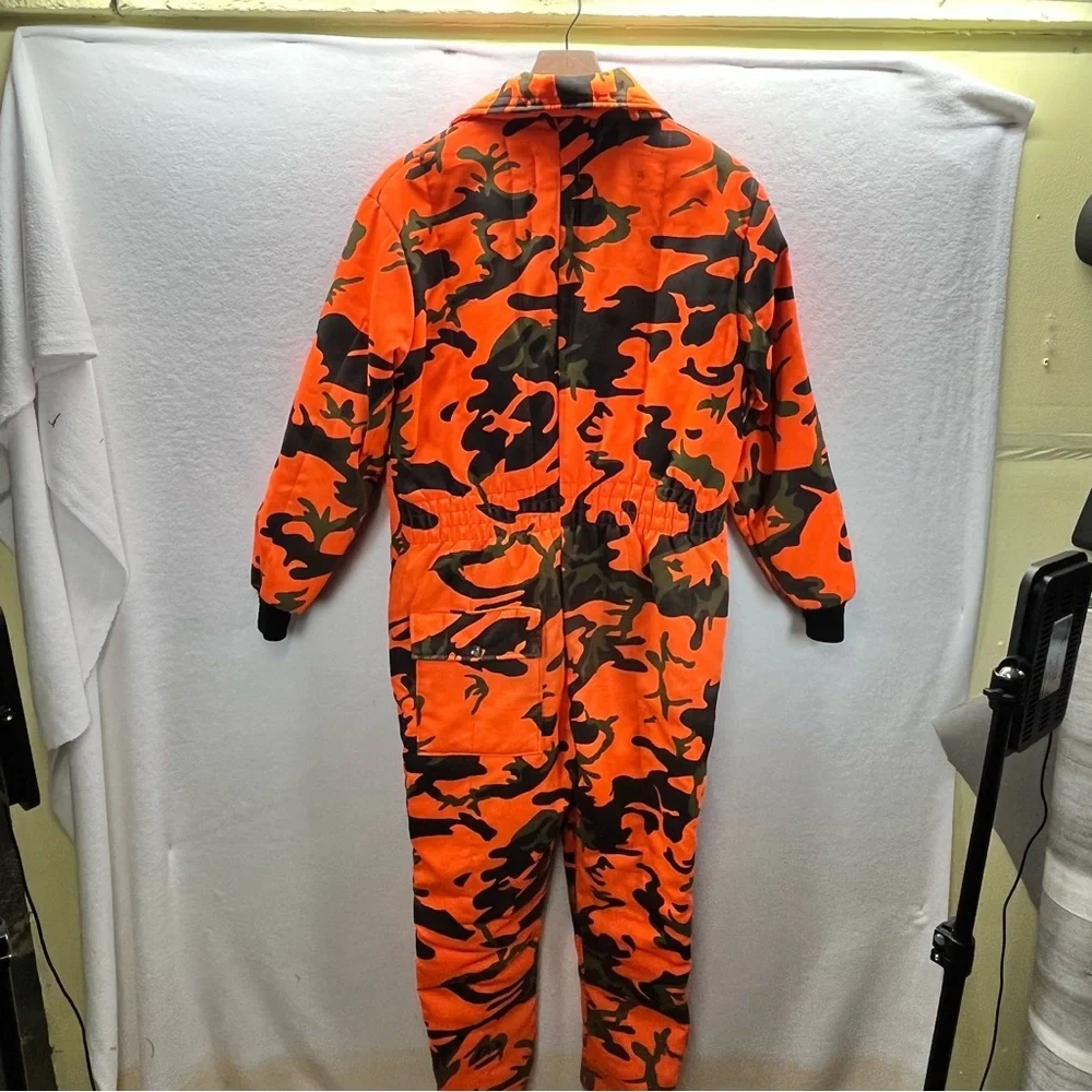 SafTBak Orange Camo Hunting Overalls Boys L Hunt‎ outdoors Winter